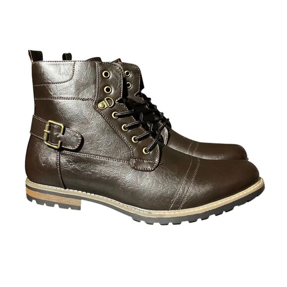 Men\'s Brown Leather Chukka Boots - Classic Lace-Up main image 9